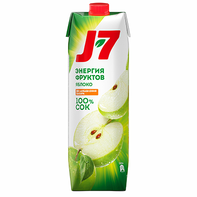 Сок J7 Яблоко 1л.
